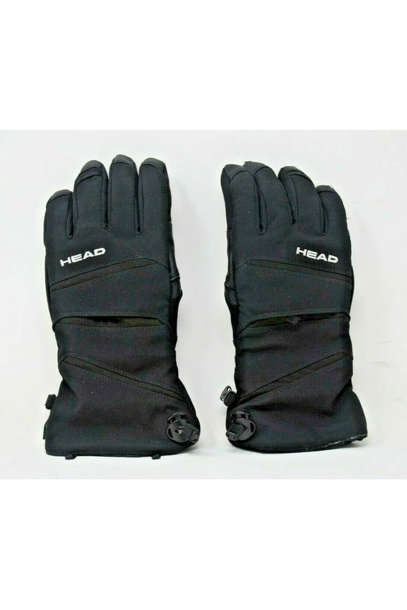 Adult Unisex Ski Winter Insulated Gloves DuPont Sorona Black S