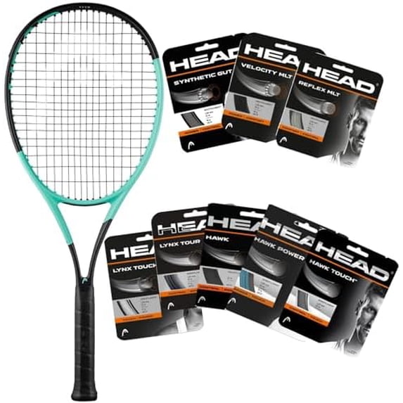 Head Racquets Strings Head Auxetic 2.0 Boom Team Tennis Racquet Strung with Your Choice of ...