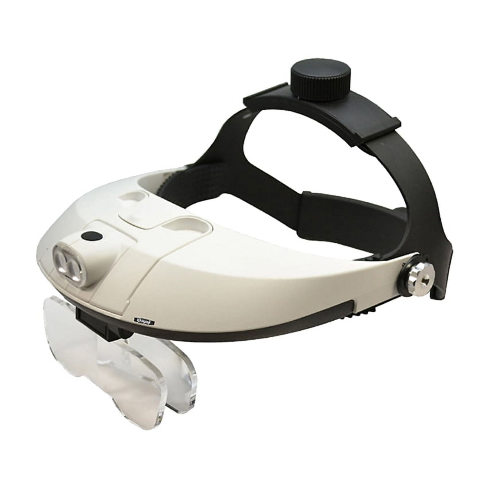 Head Band Magnifier With Led 5 Magnifying Glasses 1x 6x Two Way