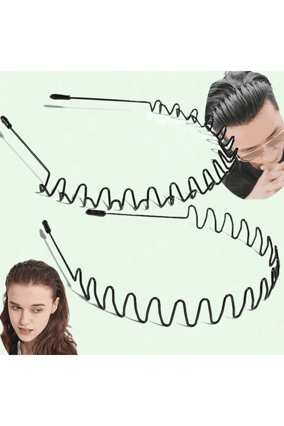Head Bands For Women's Hair Non Slip - Women Headbands Wavy Spring Wire Sports Hair Bands