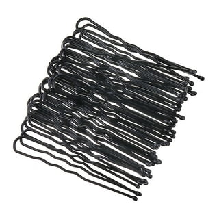 KANPRINCESS 100PCS 2.4Inch U Shaped Hair Pins Black Bobby Pins for