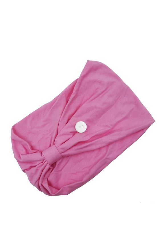 Head Bands for Women's Hair with Button,Nursing Headbands with Buttons for Nurses Doctors Women Face Covering Ear Protection Holder Non Slip Elastic Hair Bands Wide Head Wraps for Spa Yoga Workout