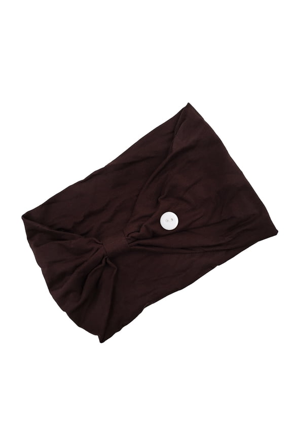 Head Bands for Women's Hair with Button,Nursing Headbands with Buttons for Nurses Doctors Women Face Covering Ear Protection Holder Non Slip Elastic Hair Bands Wide Head Wraps for Spa Yoga Workout