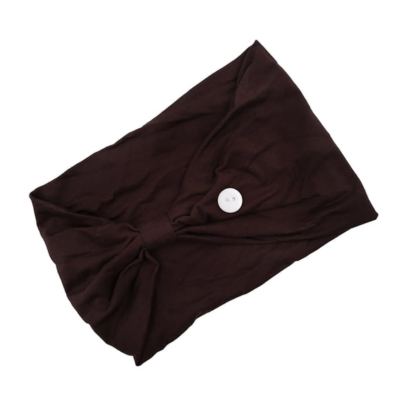 Head Bands for Women's Hair with Button,Nursing Headbands with Buttons for Nurses Doctors Women Face Covering Ear Protection Holder Non Slip Elastic Hair Bands Wide Head Wraps for Spa Yoga Workout