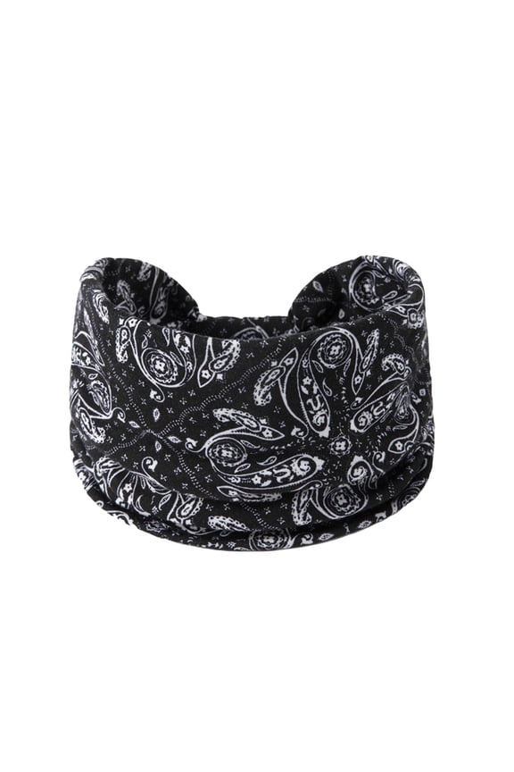 Head Bands for Women's Hair Cashew Knotted Tie Elastic Wide Brimmed Yoga Sports Female Headband