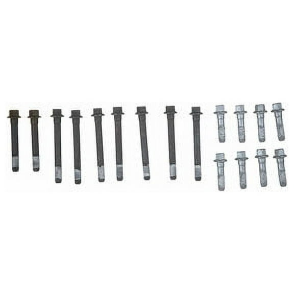 Head Bolt Set - Compatible with 1955 - 1968, 1974 - 1981, 1985 - 1996 Chevy Corvette 1956 1957 1958 1959 1960 1961 1962 1963 1964 1965 1966 1967 1975 1976 1977 1978 1979 1980