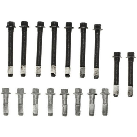 Head Bolt Set - Compatible with 1960 - 1974 Chevy C20 Pickup 1961 1962 1963 1964 1965 1966 1967 1968 1969 1970 1971 1972 1973