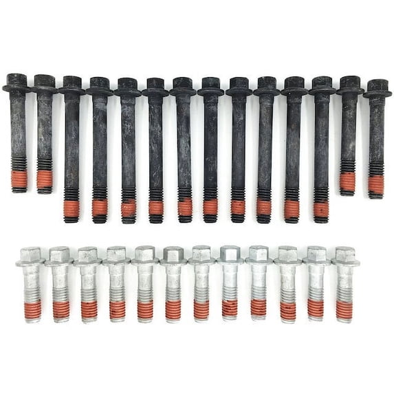 Head Bolt Set - Compatible with 1988 - 1995 Chevy K2500 4.3L V6 1989 1990 1991 1992 1993 1994
