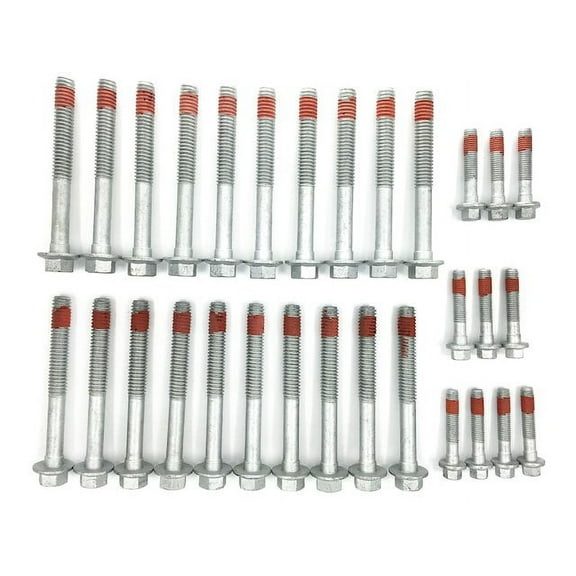 Head Bolt Set - Compatible with 2004 - 2013 Chevy Corvette Base 2005 2006 2007 2008 2009 2010 2011 2012