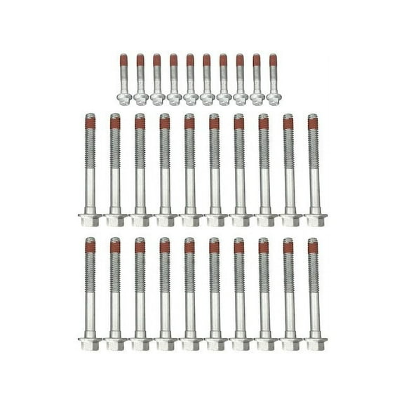 Head Bolt Set - Compatible with 2004 - 2013 Chevy Corvette Base 2005 2006 2007 2008 2009 2010 2011 2012