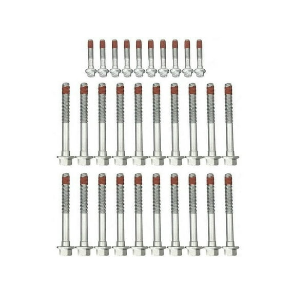 Head Bolt Set - Compatible with 2006 - 2007 Cadillac CTS 6.0L V8 VIN U 16-Valve OHV