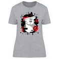 thumbnail image 1 of Head Bust Red Glitch T-Shirt Women -Image by Shutterstock, Female x-Large, 1 of 2
