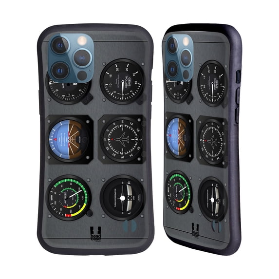 Head Case Designs Aircraft Cockpit Dashboard Airplane Hybrid Case Compatible with Apple iPhone 13 Pro Max