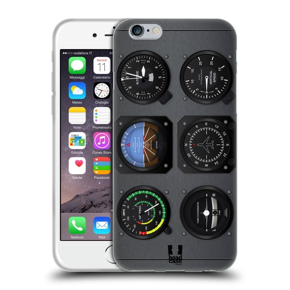Head Case Designs Aircraft Cockpit Dashboard Airplane Soft Gel Case Compatible with Apple iPhone 6 / iPhone 6s
