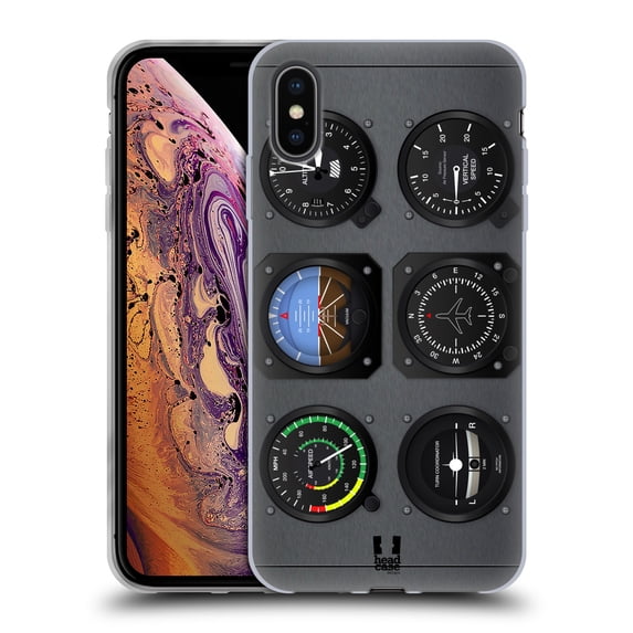 Head Case Designs Aircraft Cockpit Dashboard Airplane Soft Gel Case Compatible with Apple iPhone XS Max