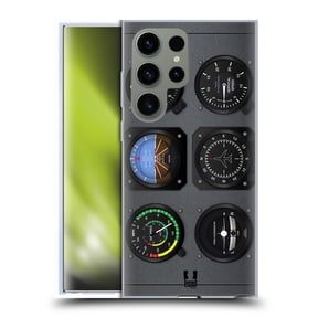 Head Case Designs Aircraft Cockpit Dashboard Airplane Soft Gel Case Compatible with Samsung Galaxy S23 Ultra 5G