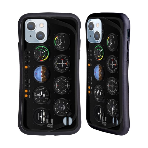 Head Case Designs Aircraft Cockpit Dashboard Helicopter Hybrid Case Compatible with Apple iPhone 14