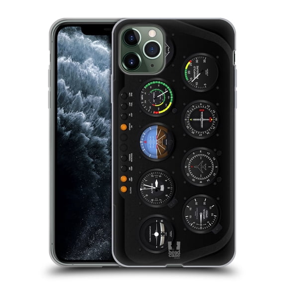 Head Case Designs Aircraft Cockpit Dashboard Helicopter Soft Gel Case Compatible with Apple iPhone 11 Pro Max