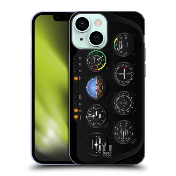 Head Case Designs Aircraft Cockpit Dashboard Helicopter Soft Gel Case Compatible with Apple iPhone 13 Mini