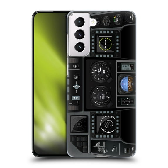 Head Case Designs Aircraft Cockpit Dashboard Jet Fighter Hard Back Case Compatible with Samsung Galaxy S21 5G
