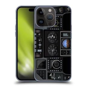 Head Case Designs Aircraft Cockpit Dashboard Jet Fighter Soft Gel Case Compatible with Apple iPhone 15 Pro