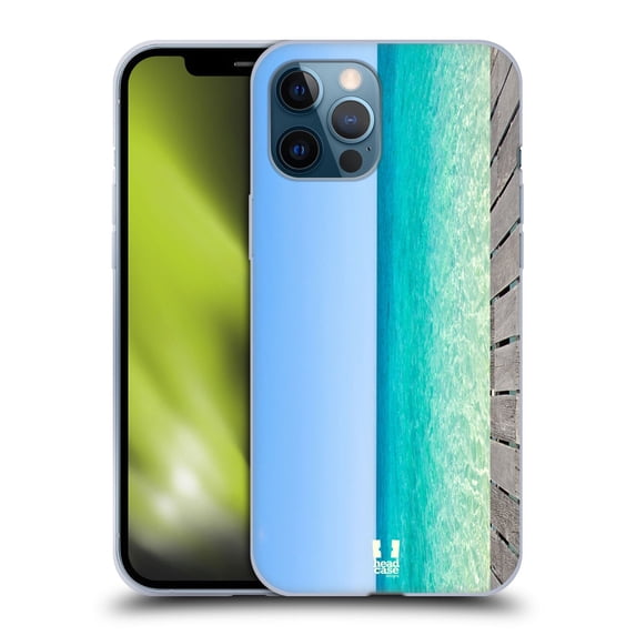 Head Case Designs Beautiful Beaches Blue Sea And Sky Serenity Soft Gel Case Compatible with Apple iPhone 12 Pro Max