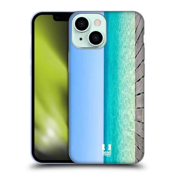 Head Case Designs Beautiful Beaches Blue Sea And Sky Serenity Soft Gel Case Compatible with Apple iPhone 13 Mini