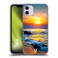thumbnail image 1 of Head Case Designs Beautiful Beaches Colourful Sunset Over The Sea Soft Gel Case Compatible with Apple iPhone 11, 1 of 7