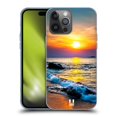 thumbnail image 1 of Head Case Designs Beautiful Beaches Colourful Sunset Over The Sea Soft Gel Case Compatible with Apple iPhone 14 Pro Max, 1 of 7