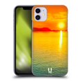 thumbnail image 1 of Head Case Designs Beautiful Beaches Ombre Sunset Over The Sea Hard Back Case Compatible with Apple iPhone 11, 1 of 7