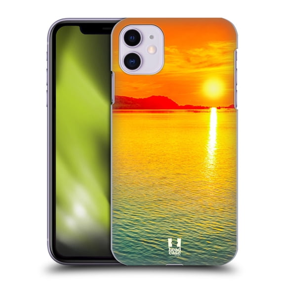 Head Case Designs Beautiful Beaches Ombre Sunset Over The Sea Hard Back Case Compatible with Apple iPhone 11
