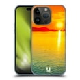thumbnail image 1 of Head Case Designs Beautiful Beaches Ombre Sunset Over The Sea Soft Gel Case Compatible with Apple iPhone 15 Pro, 1 of 7