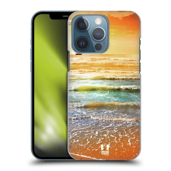 Head Case Designs Beautiful Beaches Sunset And Sailboat Seascape Hard Back Case Compatible with Apple iPhone 13 Pro