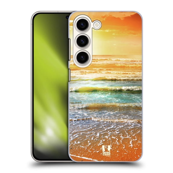 Head Case Designs Beautiful Beaches Sunset And Sailboat Seascape Hard Back Case Compatible with Samsung Galaxy S23 5G