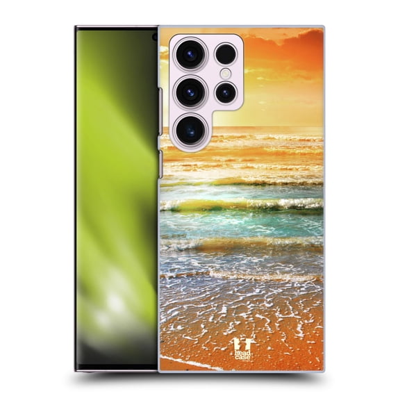 Head Case Designs Beautiful Beaches Sunset And Sailboat Seascape Hard Back Case Compatible with Samsung Galaxy S23 Ultra 5G