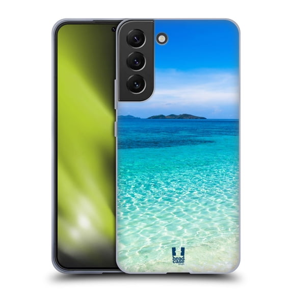 Head Case Designs Beautiful Beaches Tropical Sandy Beach Malcapuya Soft Gel Case Compatible with Samsung Galaxy S22+ 5G