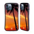 thumbnail image 1 of Head Case Designs Beautiful Beaches Tropical Sunset Under The Red Sky Hybrid Case Compatible with Apple iPhone 13 Pro Max, 1 of 7