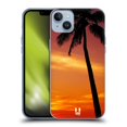 thumbnail image 1 of Head Case Designs Beautiful Beaches Tropical Sunset Under The Red Sky Soft Gel Case Compatible with Apple iPhone 14 Plus, 1 of 7