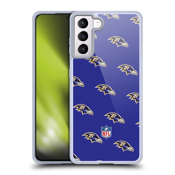 Head Case Designs NFL Baltimore Ravens Artwork Patterns Soft Gel Case for Samsung Galaxy S21+ 5G