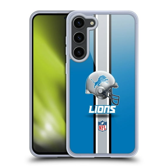 Head Case Designs NFL Detroit Lions Logo Helmet Soft Gel Case for Samsung Galaxy S23+ 5G