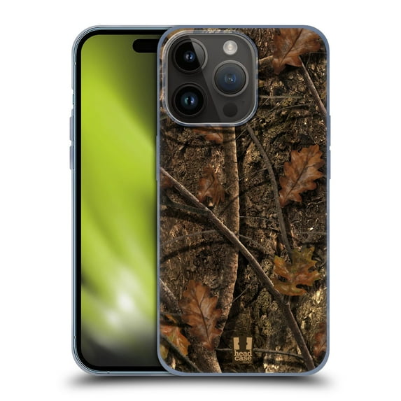 Head Case Designs Camouflage Hunting Fall Deer Hunt Soft Gel Case Compatible with Apple iPhone 15 Pro