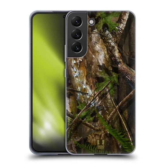 Head Case Designs Camouflage Hunting Hardwood Turkey Hunt Soft Gel Case Compatible with Samsung Galaxy S22+ 5G