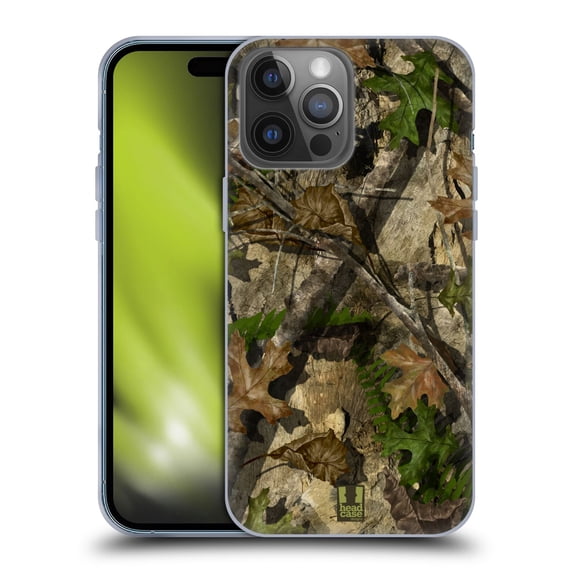 Head Case Designs Camouflage Hunting Oak Turkey Hunt Soft Gel Case Compatible with Apple iPhone 14 Pro Max