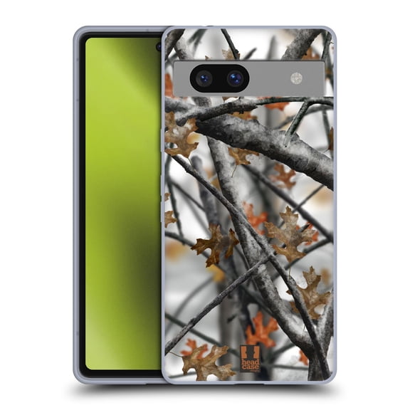 Head Case Designs Camouflage Hunting Winter Deer Hunt Soft Gel Case Compatible with Google Pixel 7a