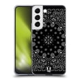 thumbnail image 1 of Head Case Designs Classic Paisley Bandana Black Soft Gel Case Compatible with Samsung Galaxy S22 5G, 1 of 7