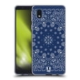 thumbnail image 1 of Head Case Designs Classic Paisley Bandana Blue Soft Gel Case Compatible with Samsung Galaxy A01 Core (2020), 1 of 7