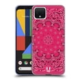 thumbnail image 1 of Head Case Designs Classic Paisley Bandana Classic Pink Soft Gel Case Compatible with Google Pixel 4, 1 of 7