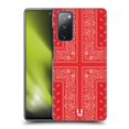 thumbnail image 1 of Head Case Designs Classic Paisley Bandana Cross Red Hard Back Case Compatible with Samsung Galaxy S20 FE / 5G, 1 of 7