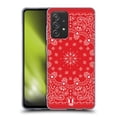 thumbnail image 1 of Head Case Designs Classic Paisley Bandana Red Soft Gel Case Compatible with Samsung Galaxy A52 / A52s / 5G (2021), 1 of 7