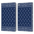 thumbnail image 1 of Head Case Designs Classic Paisley Bandana Square Blue Leather Book Wallet Case Cover Compatible with Apple iPad 10.2 2019/2020/2021, 1 of 6